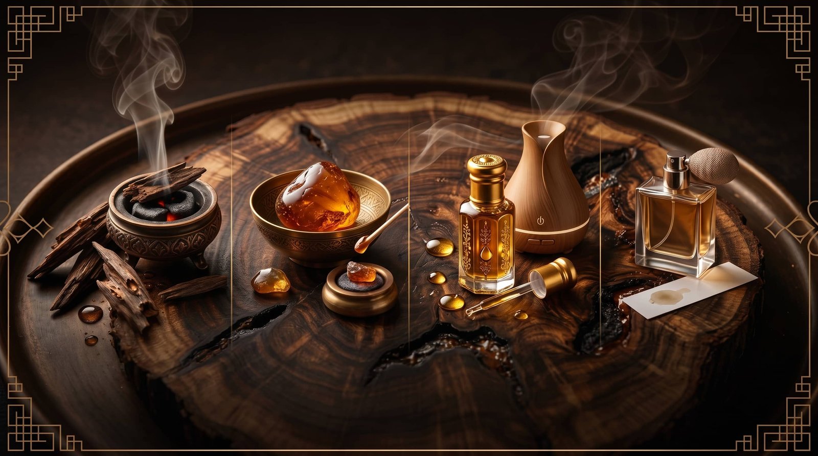 Raw Agarwood Heartwood vs Distilled Dehn Al Oud